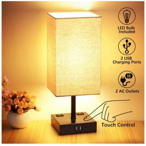 Find all cheap nightstand clearance at dealsplus. 3-Way Touch Control Table Lamp, 2 Quick USB Charging Ports ...