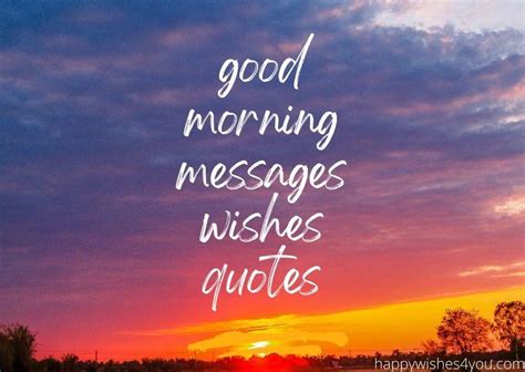 Good Morning Messages Wishes Quotes HW4you