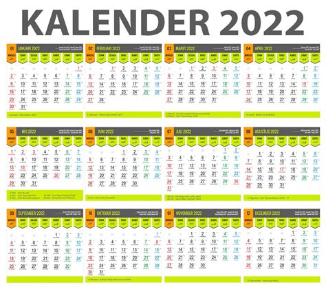 Download Master Kalender Tahun 2022 Gratis Pdf Cdr Psd Mirwan Choky