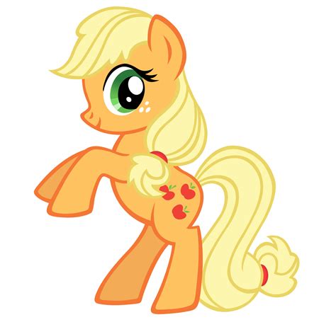 Applejack Blind Bag Fim Colors Vexel By Durpy On Deviantart