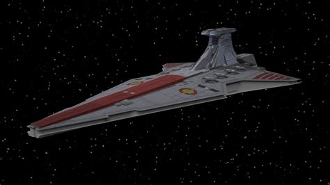 Star Wars Venator Cruiser 3d Model Animated Rigged Cgtrader