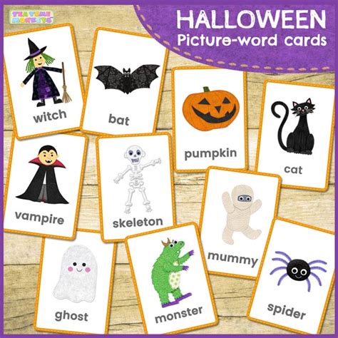 Halloween Flashcards Printable Printable Word Searches