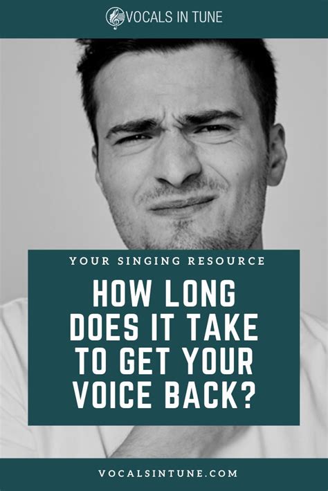 › how to become a better singer. How Long Does It Take to Get Your Voice Back | Vocal ...