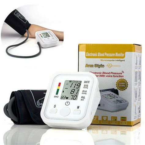 Automatic Digital Upper Arm Blood Pressure Cuff Monitor Pulse Rate Bp