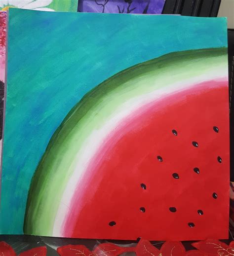You will enjoy learning how to paint and making amazing creations at the same time. Pin by Cat Kirchner on create | Watermelon art painting ...