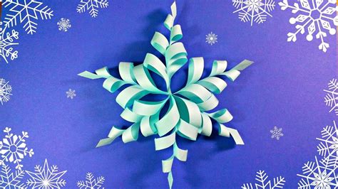 Modular 3d Origami Snowflake Frozen Easy Star Paper Tutorialchristmas