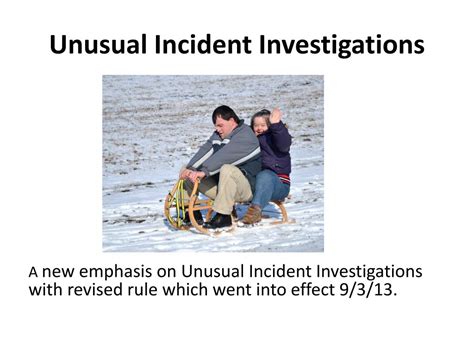 Ppt Unusual Incident Investigation Training Powerpoint