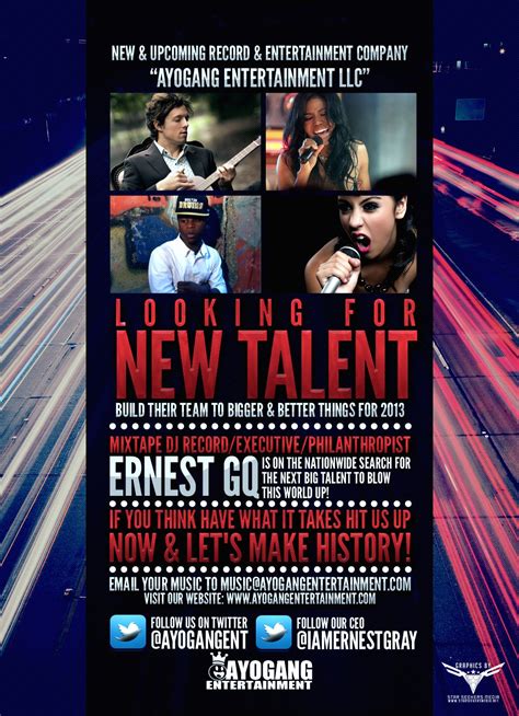 Talent Search Event Flyer Designed By Contact Di