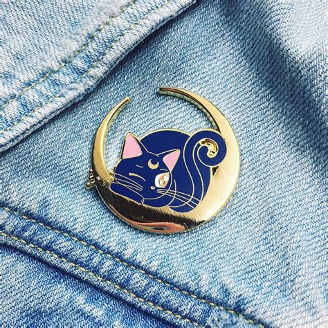 Luna Pin Cute Pins Sailor Moon Enamel Pins