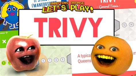 Annoying Orange And Midget Apple Play Trivy Youtube