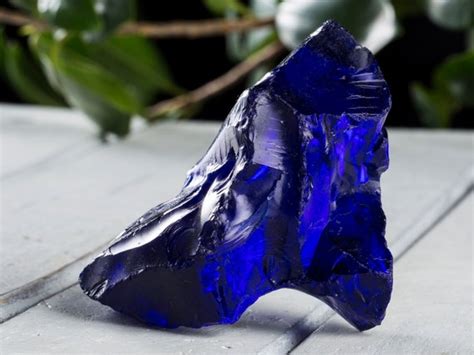 Superb Genuine Blue Obsidian Crystal Specimen By Pacificminerals