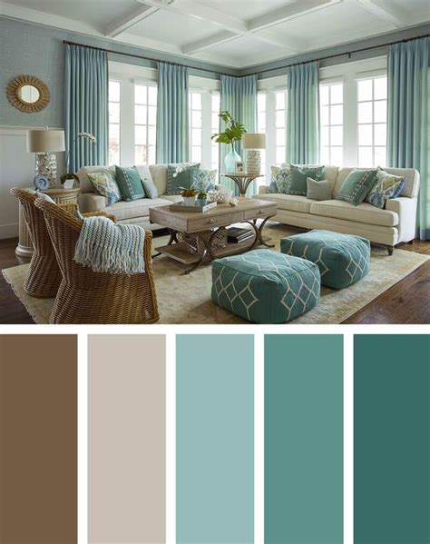 Coastal Beauty For A Calming Getaway Brown Living Room Color Schemes