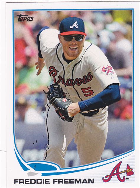 Topps Baseball Cards And The Freddie Freeman Of Two Worlds
