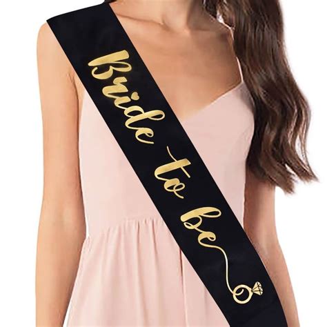 Materialmade From Satin Sash With Gold Gilttered Letters That Does Not