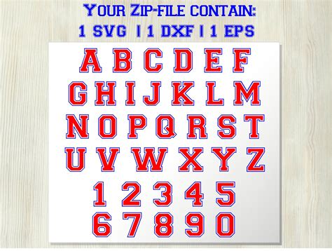 Varsity College Font Svg 3 Layers Sport Font College Alphabet Etsy