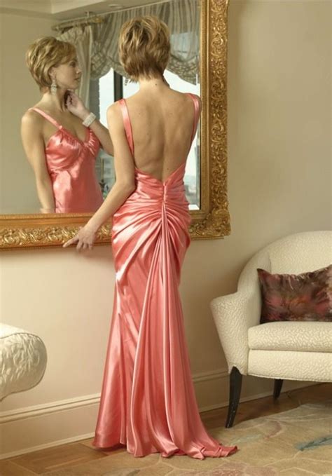 Glamour Gloss Fashion Satin Dress Long Dress Clothes For Women