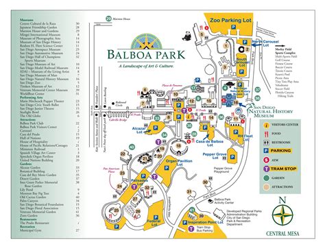 Visitor S Map Of San Diego Zoo Balboa Park Curtis Wri