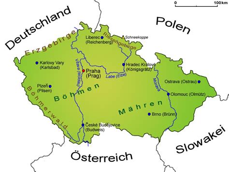 Die amtliche bezeichnung lautet tschechische. Tschechien: Landkarte | Länder | Tschechien | Goruma