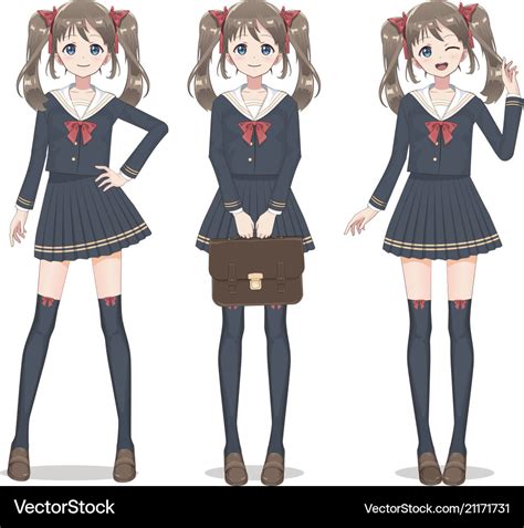 Anime Boy In Schoolgirl Uniform