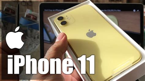 Iphone 11 Yellow 64gb Unboxing And Fast Setup Mwla2lla A2111 Factory