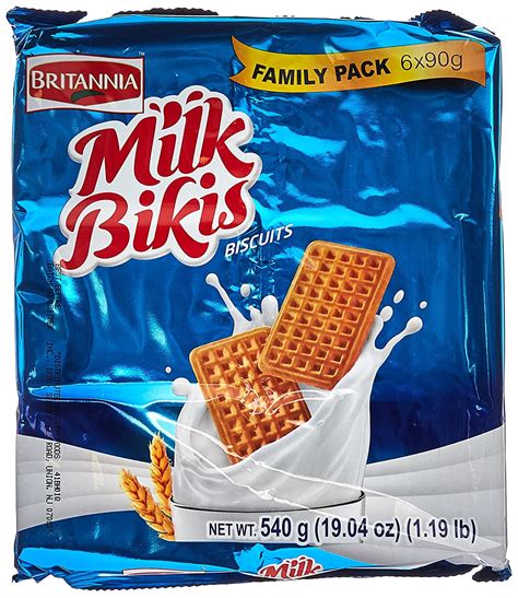 Britannia Milk Bikis Biscuits Value Pack 6x90 Grams 1904 Oz 540 G