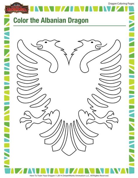 Color The Albanian Dragon Coloring Pages Online Dragon Coloring