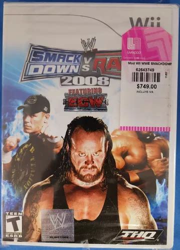 Smack Down Vs Raw 2008 Para Wii Nuevo