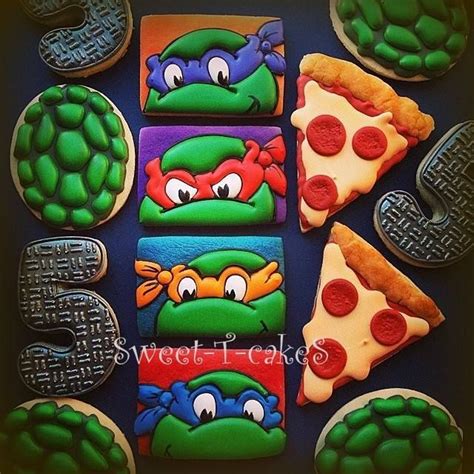 Pin By Briana Becker On Birthdays Turtle Cookies Ninja Turtle