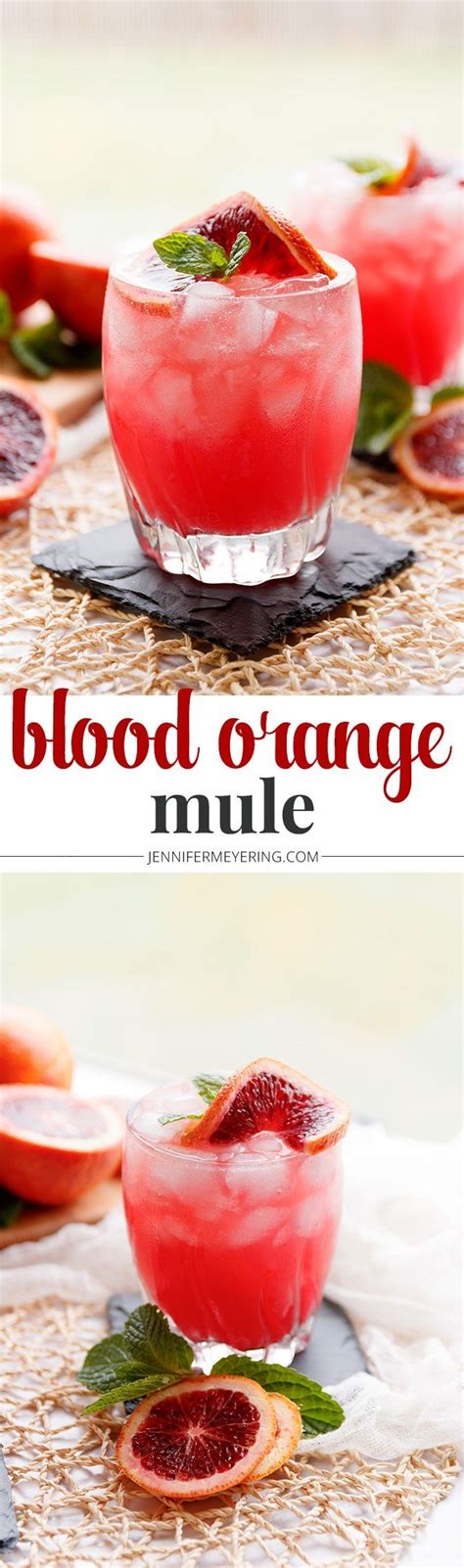 Blood Orange Mule Easy Drink Recipes Delicious Drink Recipes Food And