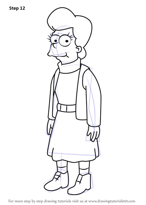 Learn How To Draw Mona Simpson From The Simpsons The