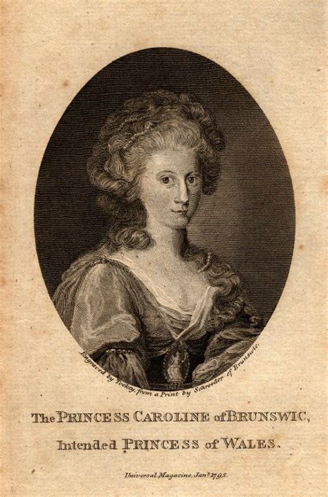 Princess Caroline Of Brunswick Wolfenbüttel Portrait Print National