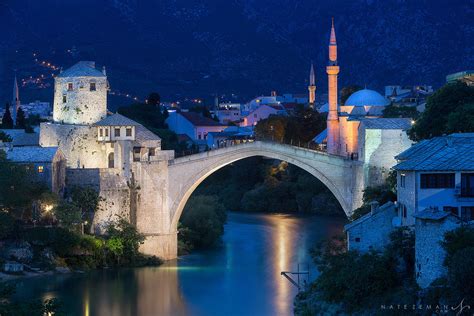Bridge Over The Neretva Stari Most Mostar Bosnia And Herzegovina