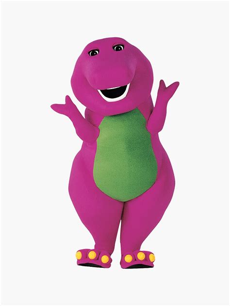 Barney The Dinosaur Say What Sticker For Sale By Sachpatch1 Redbubble