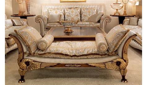 Luxurious Cinderella Blue Living Room Furniture Set