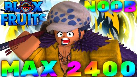 Finalmente Lvl Max 2400 𝗘𝗔𝗦𝗬 No Blox Fruits Agora é Pegar 𝗥𝗔Ç𝗔 𝗩𝟰 E
