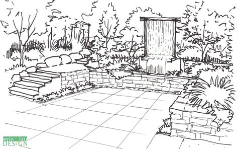 Garden Creation How To Draw A Perspective Sketch Drawntogarden