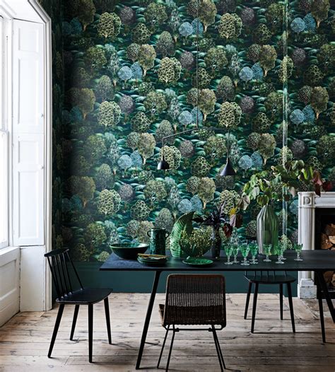 Forest Forest Greens Wallpaper Botanicals Cole And Son