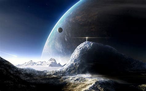 Landscape Planet Sci Fi Planet Rise Planetscape Hd Wallpaper Peakpx