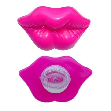 Buy Baby Red Lips Kisses Pacifiers Silicone Funny Nipple Joke Prank