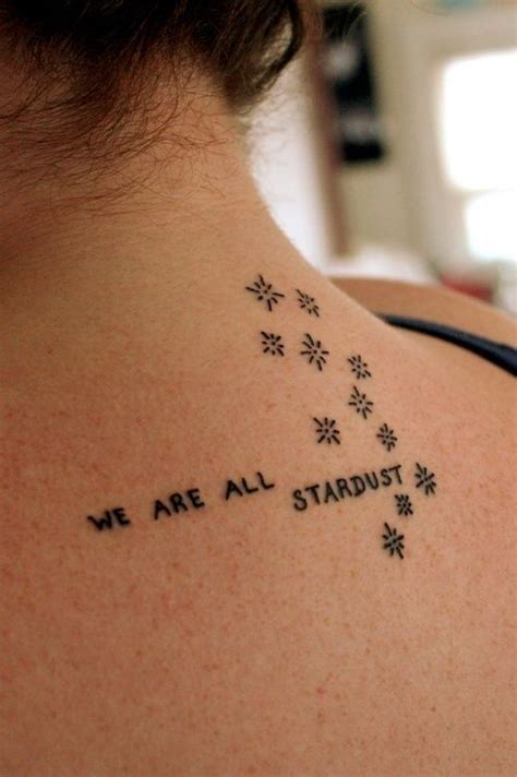 Little Tattoo We Are All Stardust Word Tattoos Stardust Tattoo