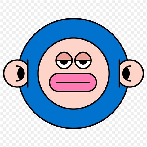 Funky Monkey Monster Emoji Sticker Free Png Sticker Rawpixel