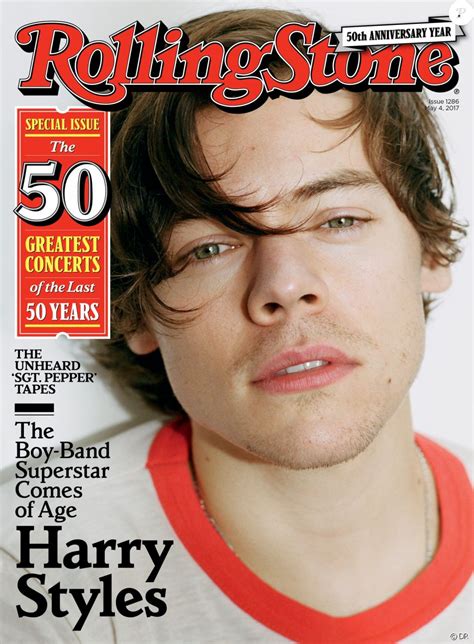 Harry Styles En Couverture Du Magazine Rolling Stone Avril 2017
