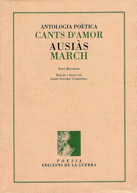 Antologia Poètica Cants Damor Ausiàs March Pmarant March Movie