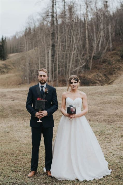 Get Your Moody Color Palette Inspiration From This Late Fall Wedding