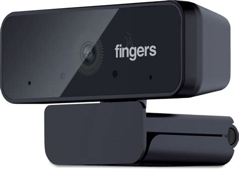 Fingers 1080 Hi Res Webcam With Maximum Clarity Black