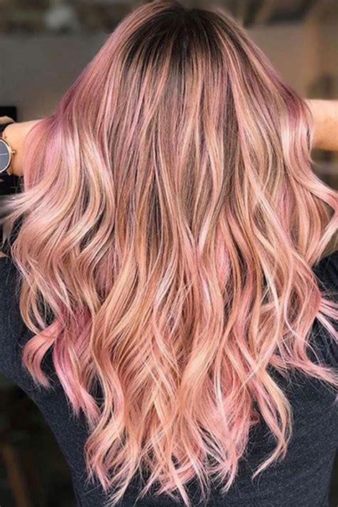 Trend Haarfarbe Soft Rosé Gold Tönung Haare Haarfarben Haare