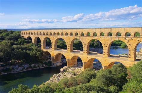 Pont Du Gard The Pont Du Gard Is An Old Roman Aqueductbridge That