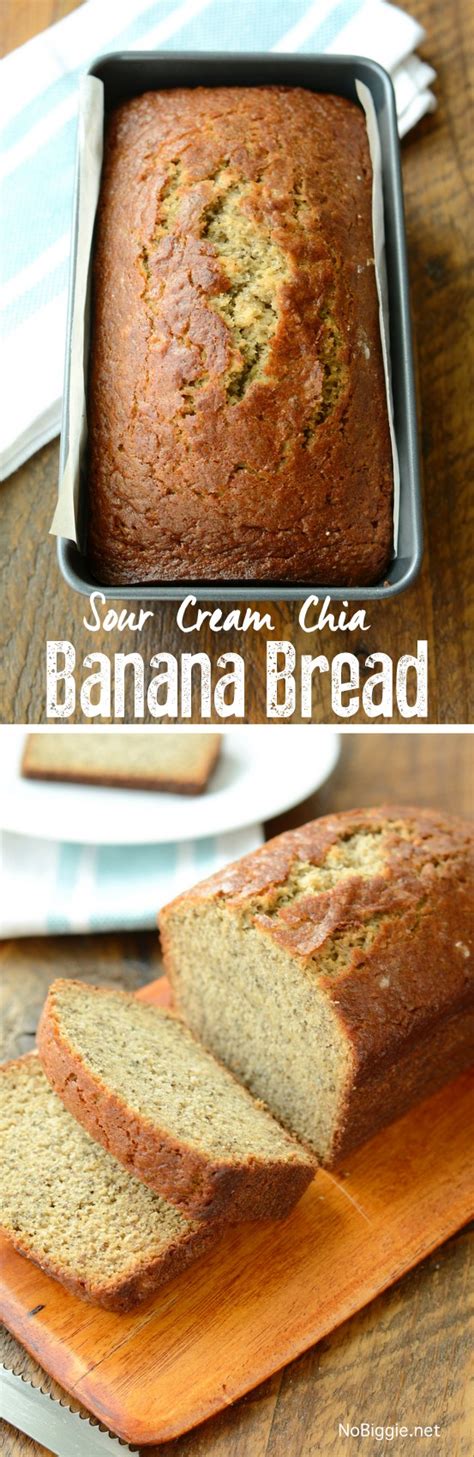 I find this to be one of the most delicious banana bread recipes i've ever had or made. Sour Cream Chia Banana Bread