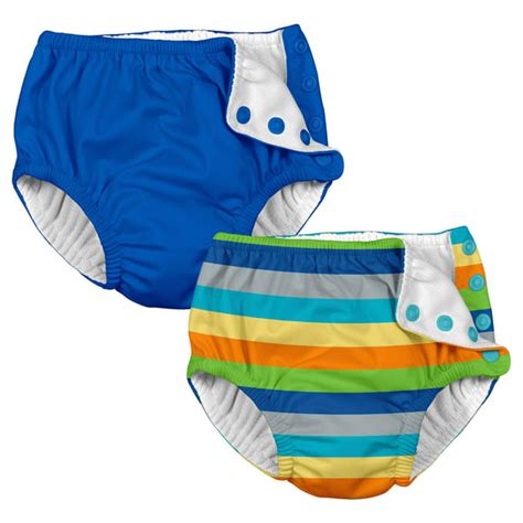 I Play Baby And Toddler Snap Reusable Swim Diaper Royal Blue And