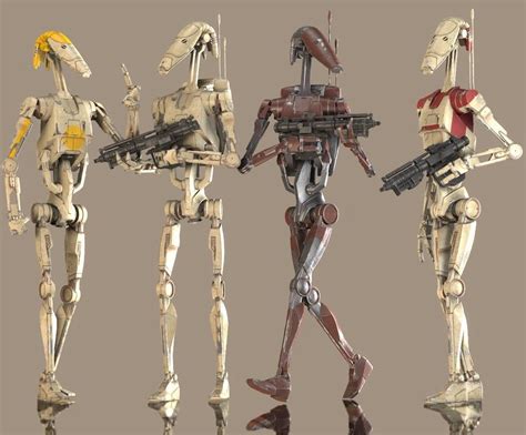 B1 Battle Droids By Yare Yare Dong Star Wars Images Star Wars Clone